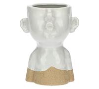 rituali domestici - Cachepot in Formato L - Arredo Casa, Cachepot - Linea Eiofischio - Idea Regalo - Stoneware - 16,5x16xh21 cm