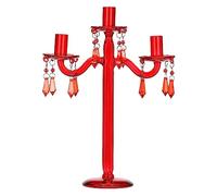 Rituali Domestici Luminando, candelabro gocce rosso 3 bracci 23,5x9,5x35,5 cm Luminando, candelabro gocce rosso 3 bracci 23,5x9,5x35,5 cm