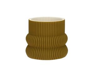 Rituali Domestici Lino, cachepot Ø24 cm, senape Lino, cachepot Ø24 cm, senape