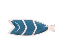 Rituali Domestici Pelagicoillogico, piatto pesce blu in stoneware 30,5x12,5xh3 cm Pelagicoillogico, piatto pesce blu in stoneware 30,5x12,5xh3 cm