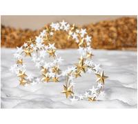 Rituali Domestici Stellastellina, decorazione ghirlanda - l bianco e oro Stellastellina, decorazione ghirlanda - l bianco e oro