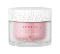 RITUALS The Ritual of Sakura body cream, crema corpo idratante con fiore di ciliegio e latte di riso, formula nutriente per una pelle morbida e vellutata, delicata fragranza floreale, vasetto in vetro
