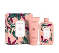 RITUENA | Damasco in Fiore, Confezione Regalo, Docciaschiuma 400ml + Crema Corpo 200ml in Elegante Scatola in Latta, Fragranza Elegante Ispirata ai Fiori di Damasco