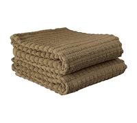 Ritz 012961 Asciugamani Cucina, Cotone, Marrone Moka, Solid, 2-Pack, 2 unità