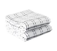 Ritz 013011 Asciugamani Cucina, Cotone, Grafite, Checked, 2-Pack