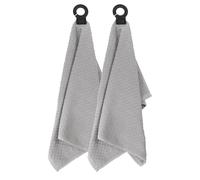 Ritz Asciugamano con gancio in gomma permanente per cucina, bagno, fango, lavanderia, extra large, 45,7 x 71,1 cm, lavabile in lavatrice, confezione da 2, titanio