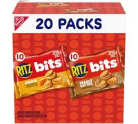 RITZ Bits Cheese and RITZ Bits - Cracker al burro di arachidi e panini, confezione da 20