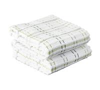 Ritz Royale Collection Check Kitchen Towel Set, Nero, Pezzi A Quadretti Cactus