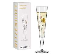 Ritzenhoff 1071013 Bicchiere da champagne 200 ml - Serie Goldnacht No. 13 - Nobile pezzo di design con oro vero - Made in Germany