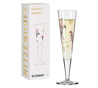 RITZENHOFF Notte 16 Bicchiere da Champagne, 200 milliliters, Glass, Nero, Rosso, Oro