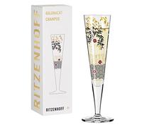 RITZENHOFF 1071019 Bicchiere da champagne 200 ml - Serie Goldnacht n. 19 - Nobile pezzo di design con oro vero - Made in Germany
