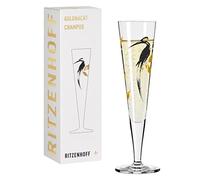 RITZENHOFF 1071021 Bicchiere da champagne 200 ml - Serie Goldnacht No. 21 - Nobile pezzo di design con oro vero - Made in Germany