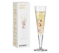 RITZENHOFF 1071023 Bicchiere da champagne 200 ml - Serie Goldnacht No. 23 - Nobile pezzo di design con oro vero - Made in Germany