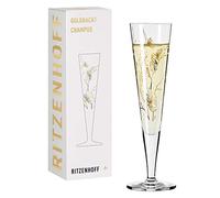RITZENHOFF Notte 7 Bicchiere da Champagne, 200 milliliters, Glass, Oro, Nero