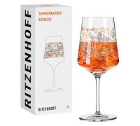 RITZENHOFF 2841015 Bicchiere da aperitivo 500 ml - Serie Sommerrausch No. 15 - Bicchiere da aperitivo motivo fogliame verde - Made in Germany