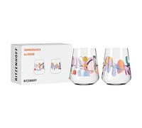 RITZENHOFF 2842001 Set di 2 bicchieri universali da 500 ml - Serie Summer Rush Allround con illustrazioni colorate - Made in Germany