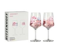RITZENHOFF 3461009 Bicchiere da aperitivo 500 ml - Set di 2 - Serie Sommersonett - 2 pezzi, motivo prato fiorito - Made in Germany