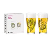 RITZENHOFF 3491001 Tazza 400 ml - Set di 2 - Serie Farbknall Set No. 1-2 pezzi con illustrazione di animali - Made in Germany