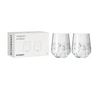 RITZENHOFF 3771001 Bicchiere da gin 700 ml - Serie Sternschliff No. 2-2 pezzi con linea di rilievo - Made in Germany