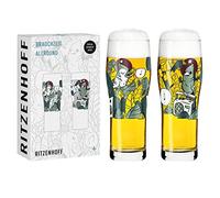 RITZENHOFF 3781003 Bicchiere universale 600 ml - Serie Brauchzeit n. 3-2 pezzi con motivo coordinato - Made in Germany