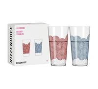 Ritzenhoff 3861003 Bicchiere universale 400 ml - Serie Allround No. 3-2 pezzi con motivo abbinato - Made in Germany