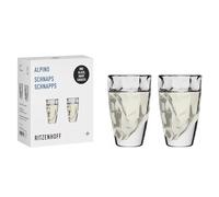 RITZENHOFF 3991001 - Set di 2 bicchieri da liquore, 40 ml, serie Alpino, motivo con struttura in rilievo, rotondi e multicolore, made in Germany