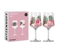 RITZENHOFF 6011001 Bicchiere da aperitivo 500 ml - Set di 2 - Serie Sommersonett No. 1-2 pezzi, motivo floreale - Made in Germany