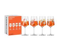 RITZENHOFF 6051004 Bicchiere da aperitivo 500 ml - Set di 2 - Serie Summer Rush - Motivo piante tropicali - Made in Germany