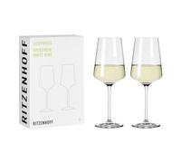 RITZENHOFF 6111006 Bicchiere da vino bianco 400 ml - Serie Lichtweiss - 2 pezzi in un set regalo - Elegantemente moderno - Made in Germany