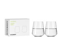 RITZENHOFF 6111007 Bicchiere da acqua 500 ml - Serie bianco chiaro - 2 bicchieri in un set da regalo, elegante - Made in Germany