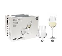 RITZENHOFF 6111012 - Set di bicchieri da vino bianco e acqua, 12 pezzi, per 400 ml, elegante, made in Germany, trasparente