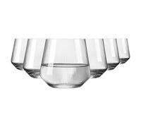 RITZENHOFF 6281002 - Bicchiere da acqua 410 ml, serie Sonnenschliff, 6 bicchieri con rilievo, set regalo - Made in Germany
