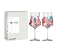 RITZENHOFF 8084005 - Set di 2 bicchieri da cocktail, 500 ml, serie Reitgold - 2 pezzi, motivo testa di cavallo, multicolore - Made in Germany