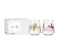 RITZENHOFF 8086006 Set di 2 bicchieri universali da 0,6 l, Serie Reitgold - Edizione Anja Fee con eleganti scene equestri e design vivace - Prodotto in Germania