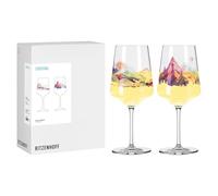 RITZENHOFF 8096005 - Set di 2 bicchieri da cocktail, 500 ml, serie Explorer, 2 pezzi, con motivo paesaggio di montagna, multicolore