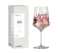 RITZENHOFF 8096008 - Bicchiere da cocktail 500 ml, con scritta New York, colore: rosso, nero, made in Germany