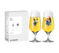 RITZENHOFF 8121002 - Bicchieri da birra 330 ml, set da 2 pezzi, motivo: aquila, cervo - Made in Germany