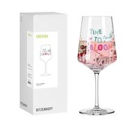 RITZENHOFF 8231003 - Bicchiere da aperitivo Sprizz, 500 ml, serie Home & Garden, con scritta Time to Bloom, colorato, made in Germany