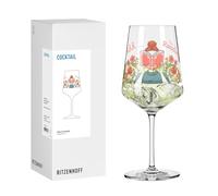 RITZENHOFF 8271004 - Bicchiere da cocktail 500 ml, serie Libri, con scritta Shhh... I'm reading, colorato, made in Germany