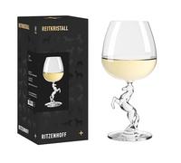 RITZENHOFF 9012001 - Bicchiere da cocktail serie Riding Crystal, 500 ml, design semplice ed elegante, con stelo a forma di cavallo in ascesa, prodotto in Germania