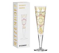 RITZENHOFF Bicchiere da champagne - 200 ml - Made in Germany | Art. n. 1071026, Serie Goldnacht, 1 bicchiere da champagne 200 ml, cristallo, lavabile in lavastoviglie