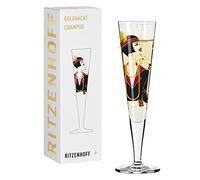RITZENHOFF Bicchiere da champagne - 200 ml - Made in Germany | Art. n. 1071027, Serie Goldnacht, 1 bicchiere da champagne 200 ml, cristallo, lavabile in lavastoviglie