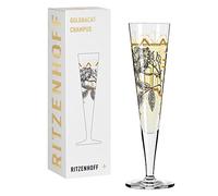 RITZENHOFF Bicchiere da champagne - 200 ml - Made in Germany | Art. n. 1071029, Serie Goldnacht, 1 bicchiere da champagne 200 ml, cristallo, lavabile in lavastoviglie