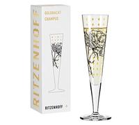 RITZENHOFF Bicchiere da champagne - 200 ml - Made in Germany | Art. n. 1071030, Serie Goldnacht, 1 bicchiere da champagne 200 ml, cristallo, lavabile in lavastoviglie