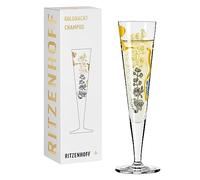 RITZENHOFF Bicchiere da champagne - 200 ml - Made in Germany | Art. n. 1071038, Serie Goldnacht, 1 bicchiere da champagne 200 ml, cristallo, lavabile in lavastoviglie