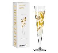 RITZENHOFF Bicchiere da champagne - 200 ml - Made in Germany | Art. n. 1071047, Serie Goldnacht, 1 bicchiere da champagne 200 ml, cristallo, lavabile in lavastoviglie