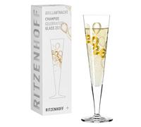 RITZENHOFF Bicchiere da champagne - 200 ml - Made in Germany | Art. n. 1079016, Serie Brillantnacht, 1 bicchiere da champagne 200 ml, cristallo, lavabile in lavastoviglie