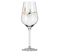 RITZENHOFF 3011011 - Bicchiere da vino bianco, 300 ml, serie a forma di cuore n. 11, con motivo a lettere in oro rosa, made in Germany