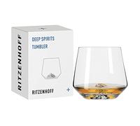 RITZENHOFF Bicchiere in vetro - 400 ml - Made in Germany | Art. n. 3841001, Serie Deep Spirits, 1 bicchiere in vetro 400 ml, cristallo, lavabile in lavastoviglie