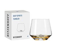 RITZENHOFF Bicchiere in vetro - 400 ml - Made in Germany | Art. n. 3841002, Serie Deep Spirits, 1 bicchiere in vetro 400 ml, cristallo, lavabile in lavastoviglie